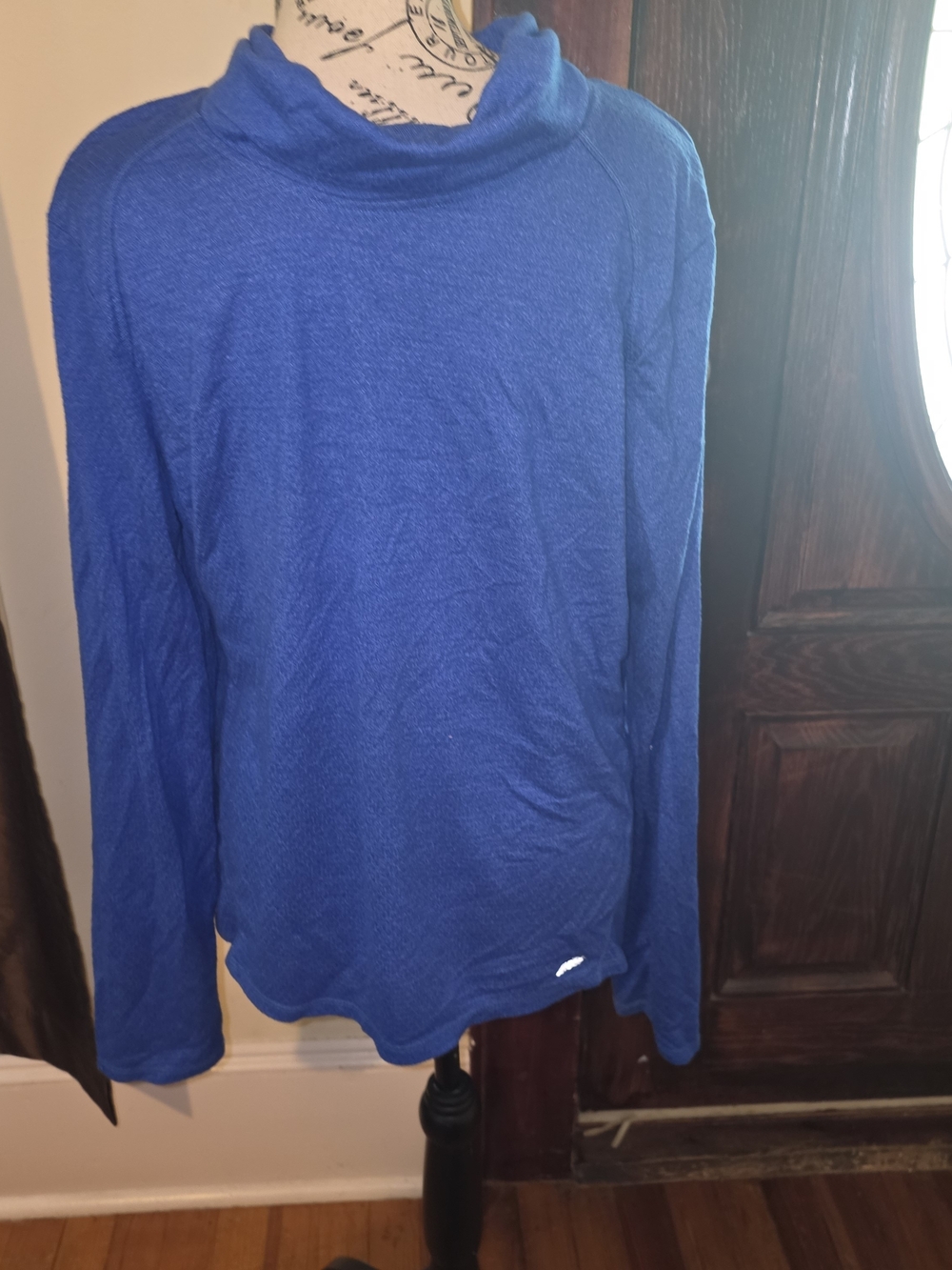 Avia Women's Royal Blue Cowl Neck Performance Pullover XXL